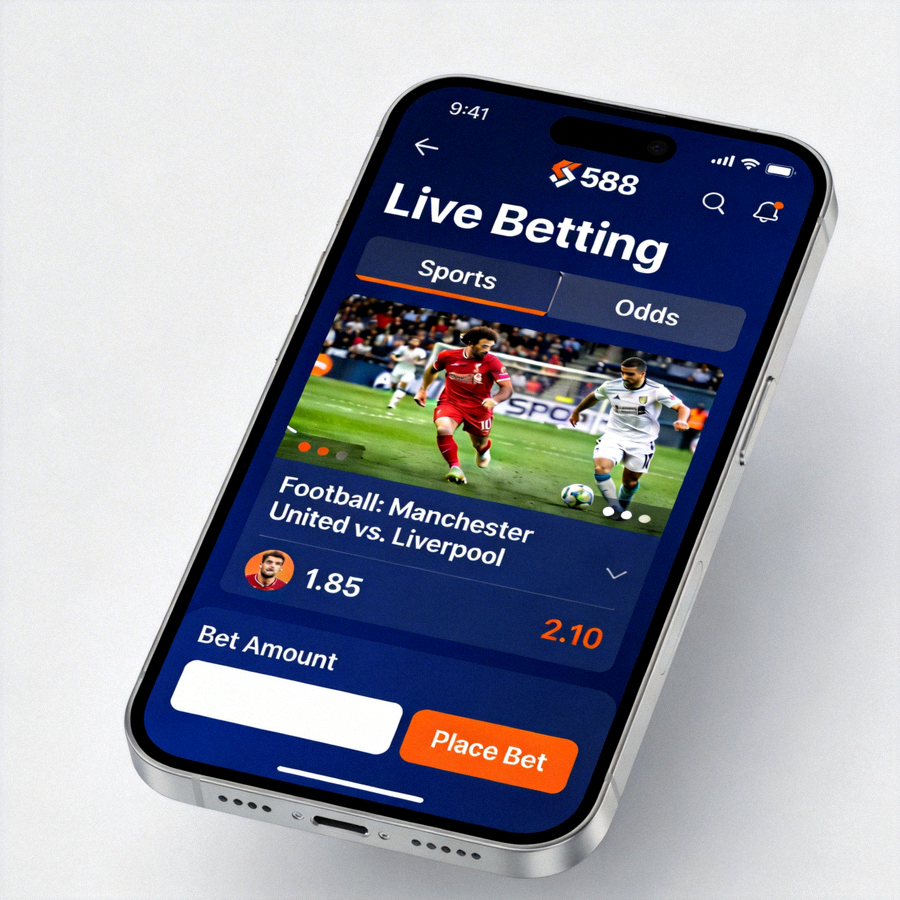 Interface live betting M88 mobile untuk taruhan olahraga langsung